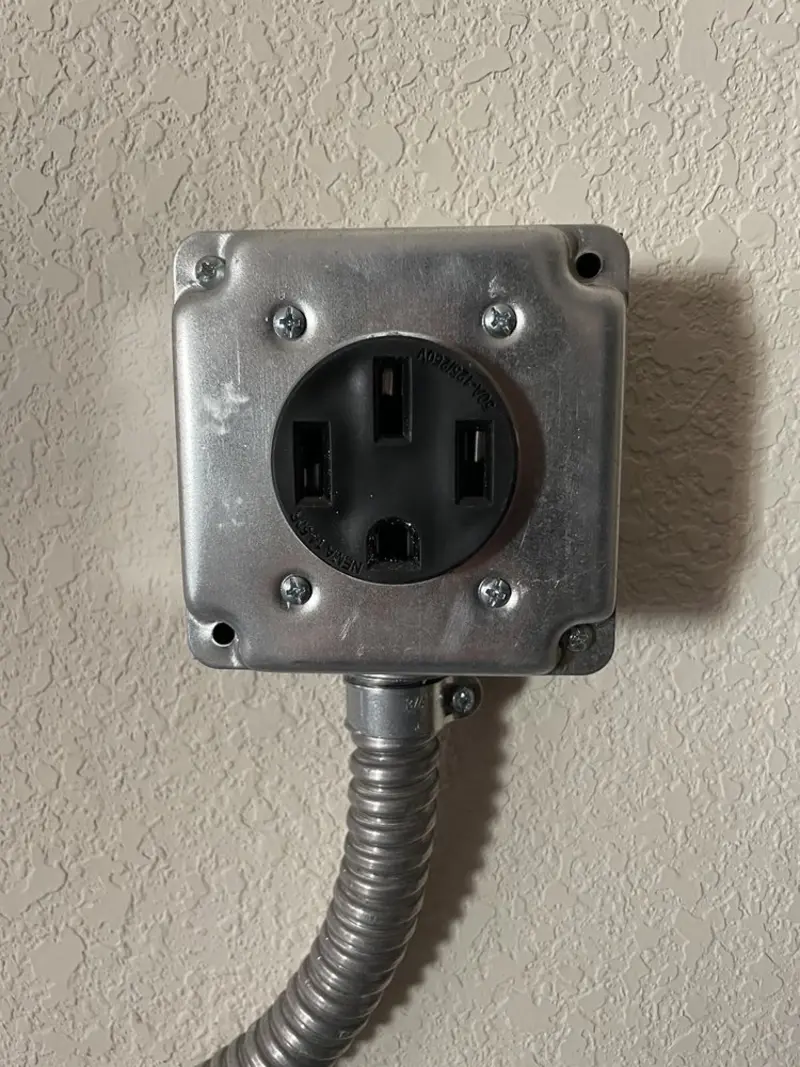 NEMA 14-50 outlet installed for Smart Home Electrical in Fort Irwin